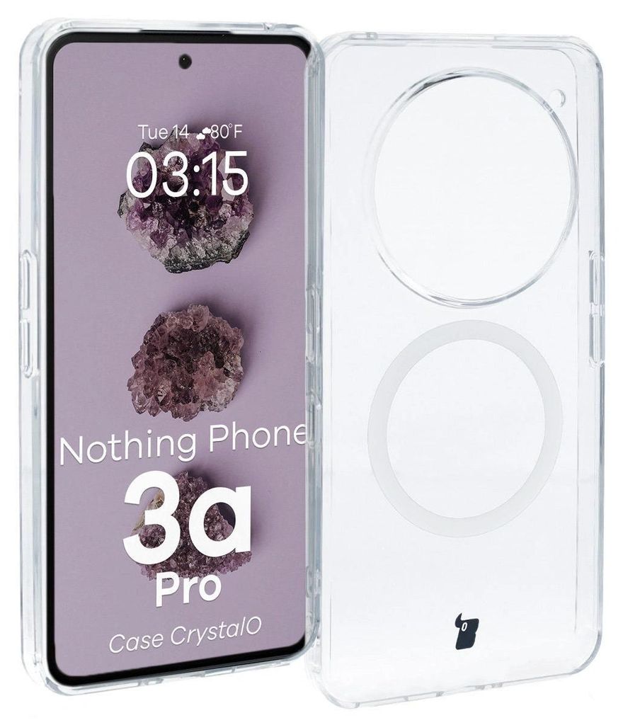 Bizon Case CrystalO Magnetisch Nichts Telefon (3a) Pro klar