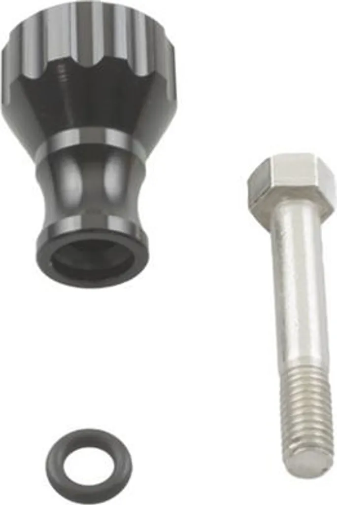 Fixation sécurisée pour support K-EDGE avec vis plate et boulon Schwarz