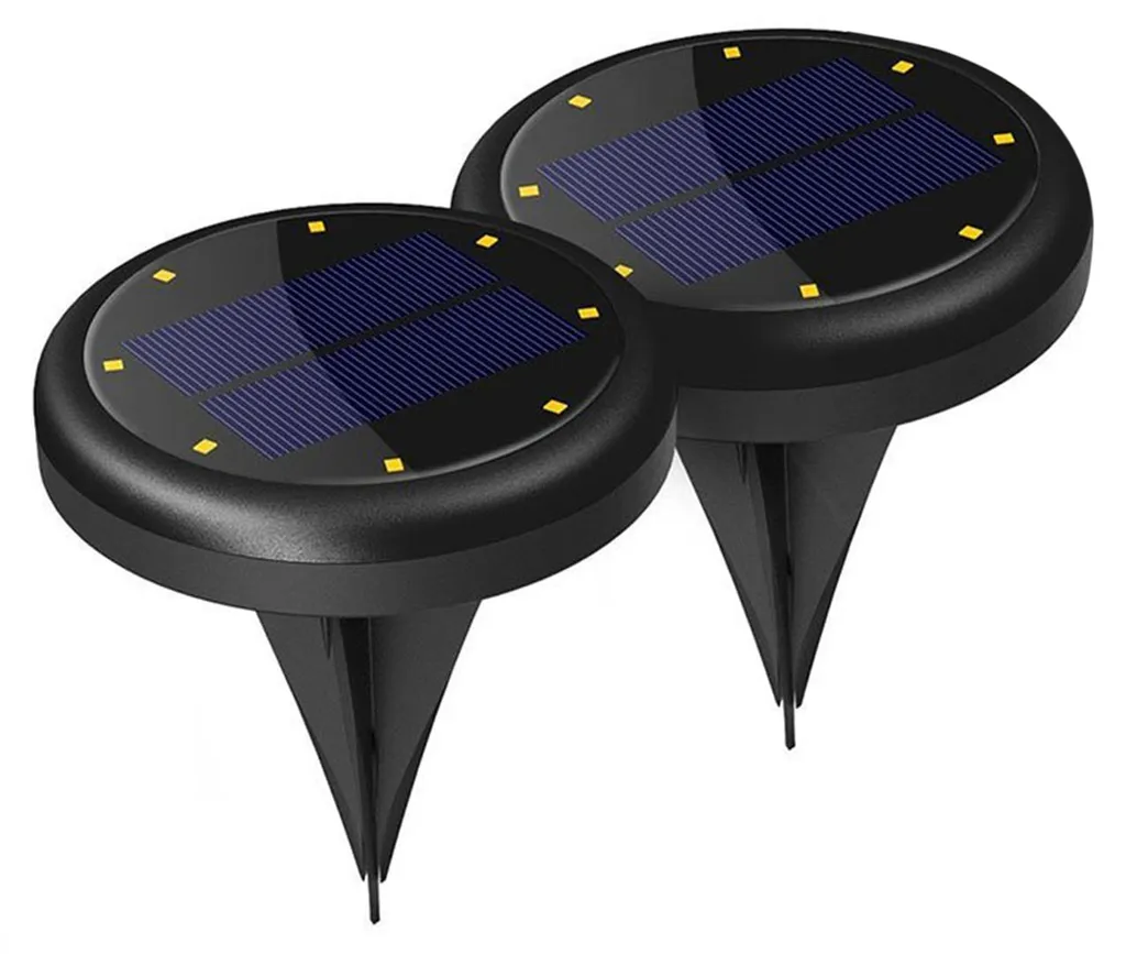 Lampes solaires pour allée et jardin : éclairage d'extérieur lot de 2