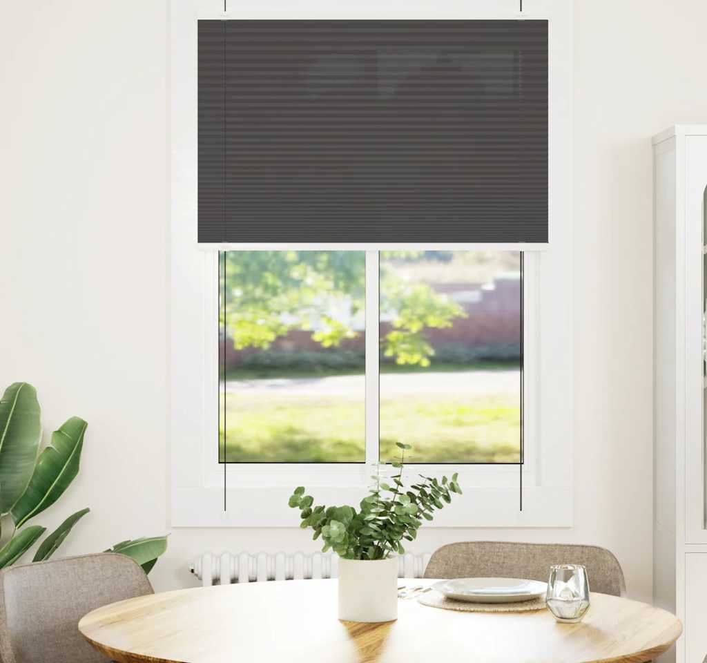 "WINTER SALE" Plissee Schwarz 100x150 cm Stoffbreite 99,4 cm Polyester - Rollos NEU1725221