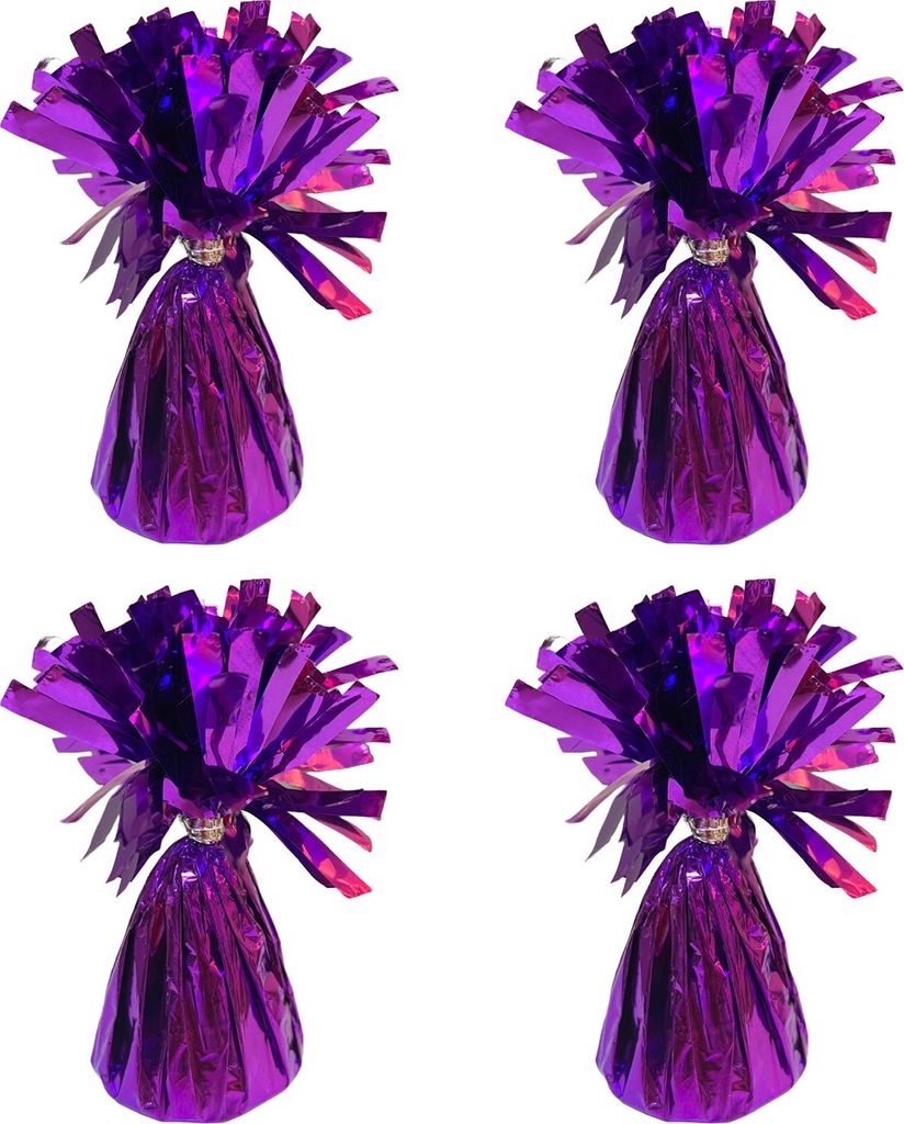 4 Stück goldene, metallische Ballongewichte, wiederverwendbare, rutschfeste Ballonanhänger, für Abschlussfeiern, Weihnachtshochzeitsdekoration