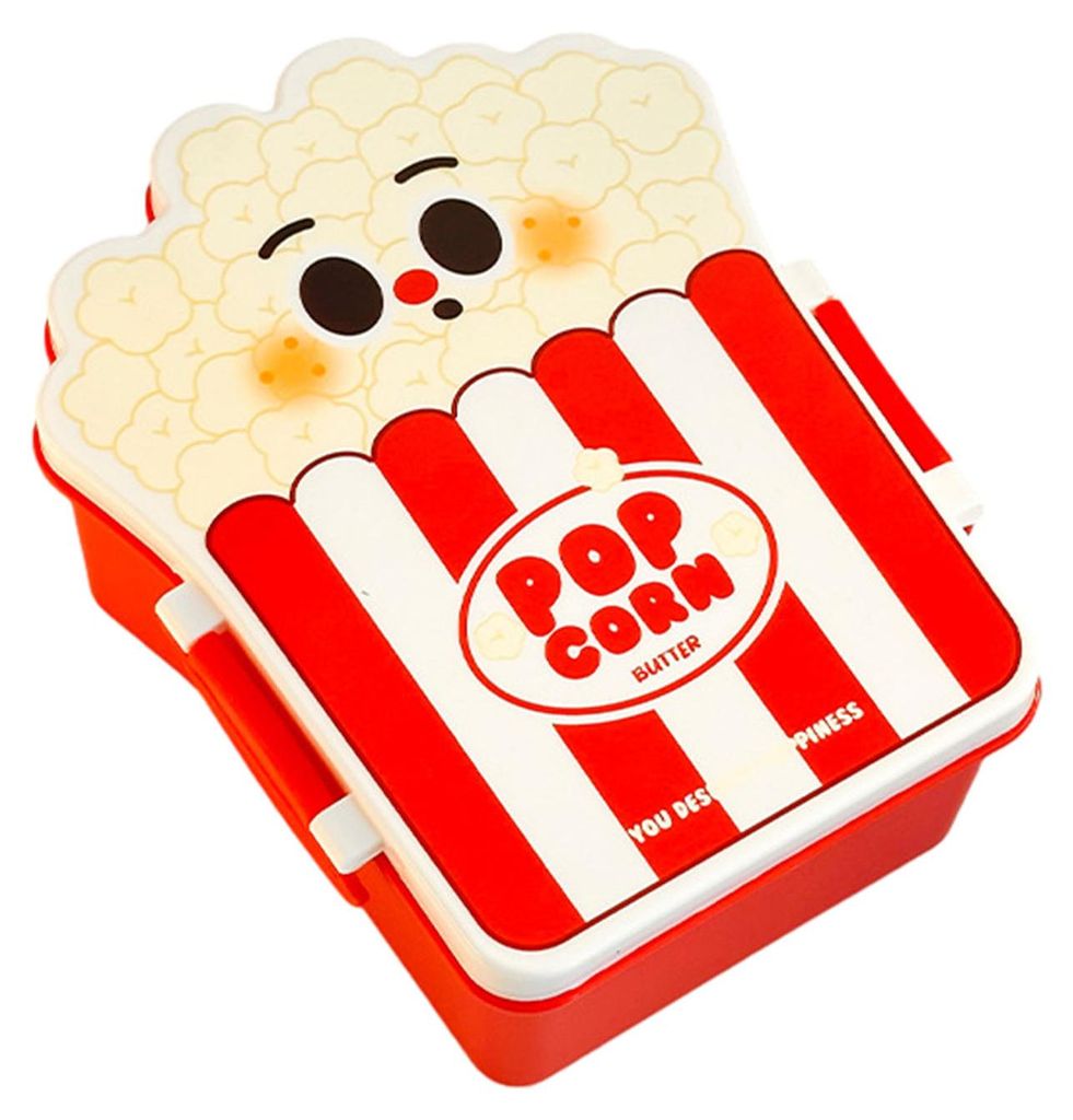 Lunchbox in Hamburger-Chip-Form, lebensmittelecht, luftdicht und auslaufsicher, ideal fürs Büro, hält die Lunchbox frisch