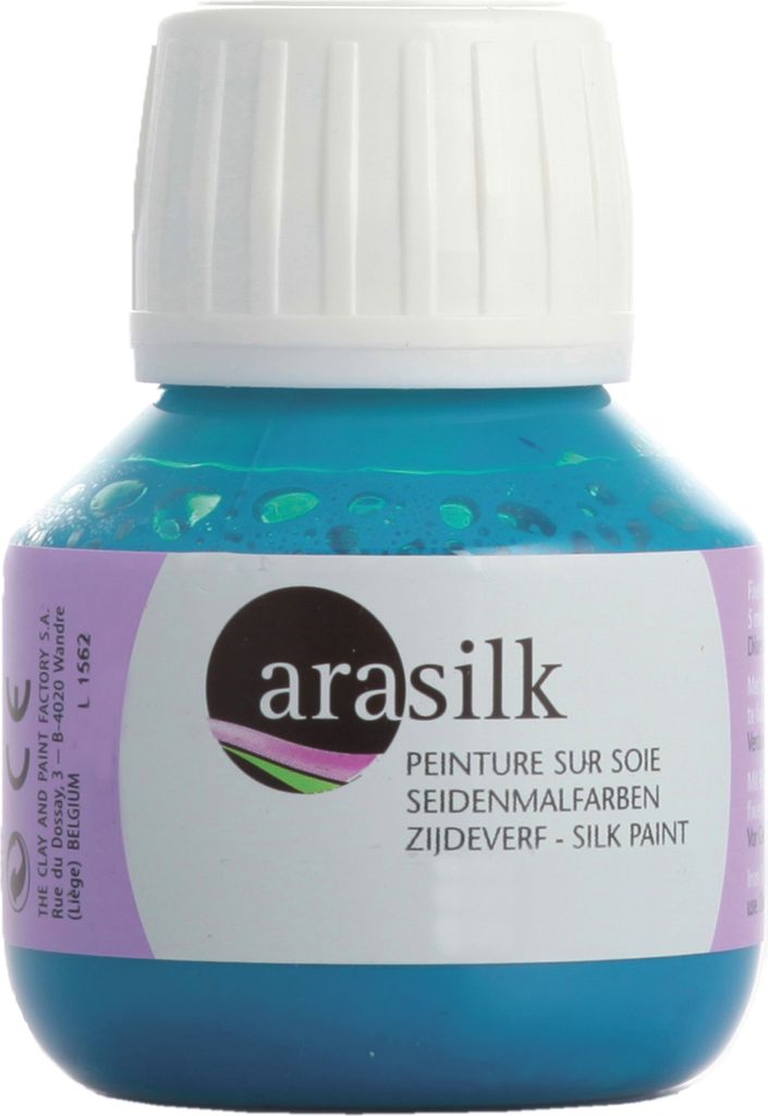 H Dupont 3x Arasilk 50ml, Seidenmalfarbe, Cyan - Cyan DU0170050221C
