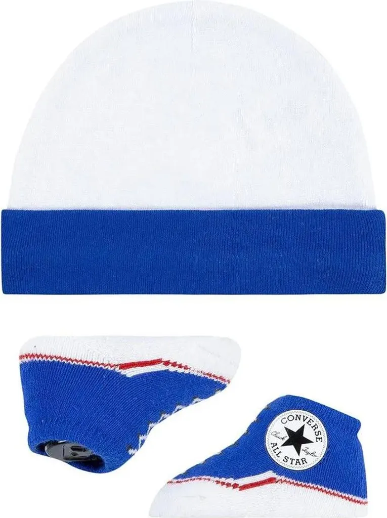 Set Converse Kids LC0005 Blu per Neonato 0-6 Mesi - Idea Regalo Nascita - 2