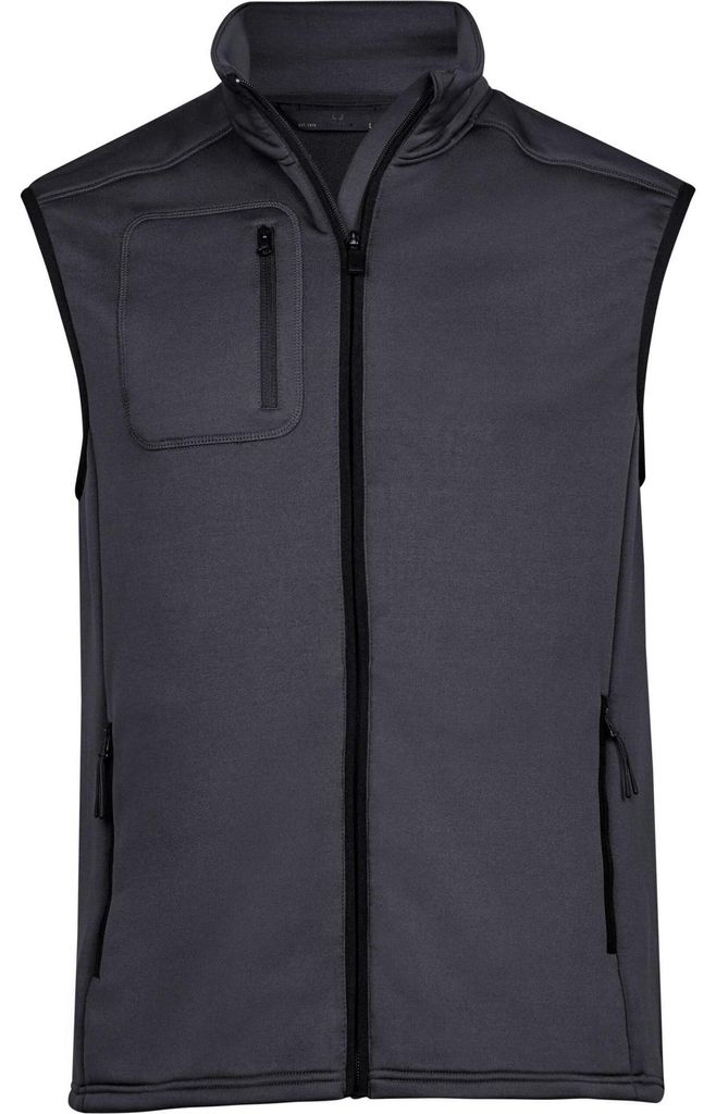 Tee Jays - Weste Stretch für Herren FK1249 (S) (Dunkelgrau)