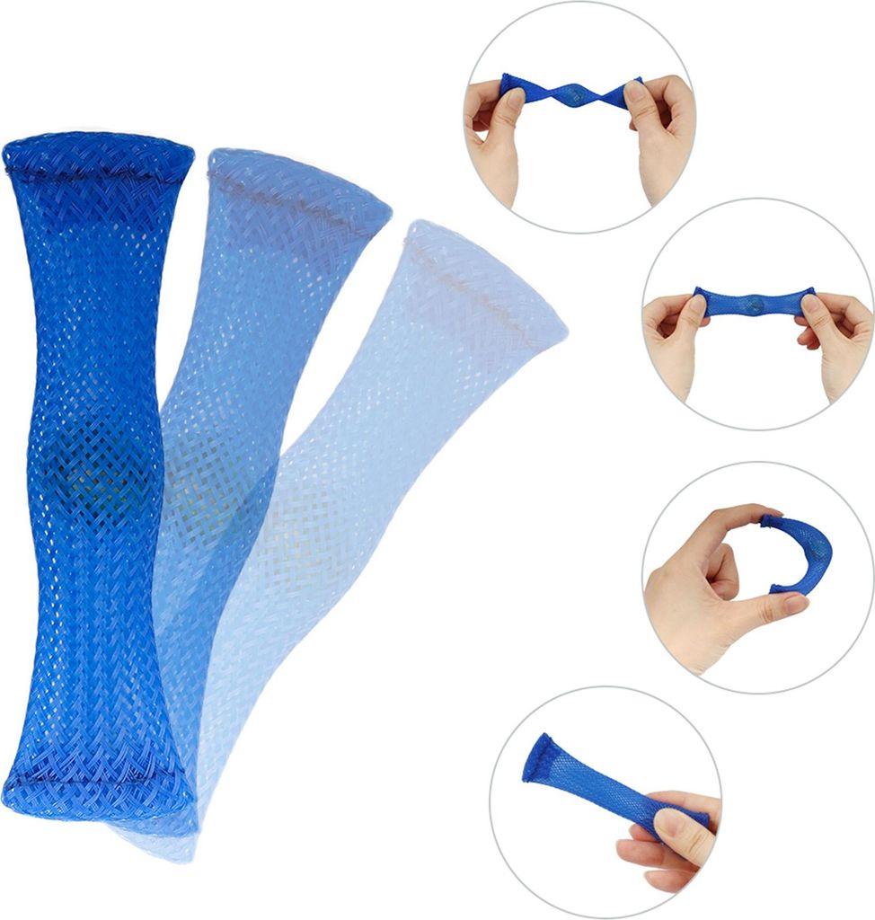 Sensorisches Fidget-Spielzeug-Set, ABS-Marmor-Netz, dehnbare Schnüre, einfache Packung für Kinder und Erwachsene, Party, Klassenzimmer, 24-teilig