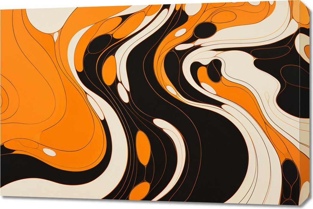 Bild 90x60cm Tanzende Tinte