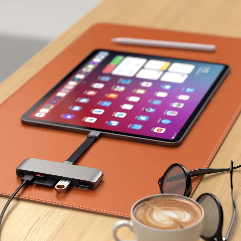 Adaptateur Hub USB-C Multiport pour iPad avec Sortie Vidéo HDMI 4K HDR - 10