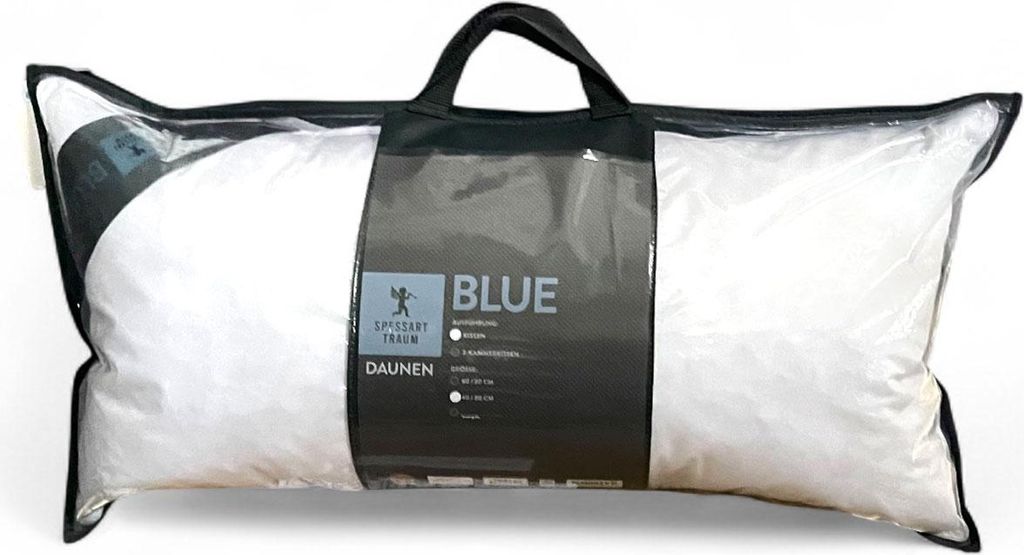 Spessarttraum Kissen Blue Füllung: 100% Federn Bezug: 100% Baumwolle Größe 40 x 80 cm