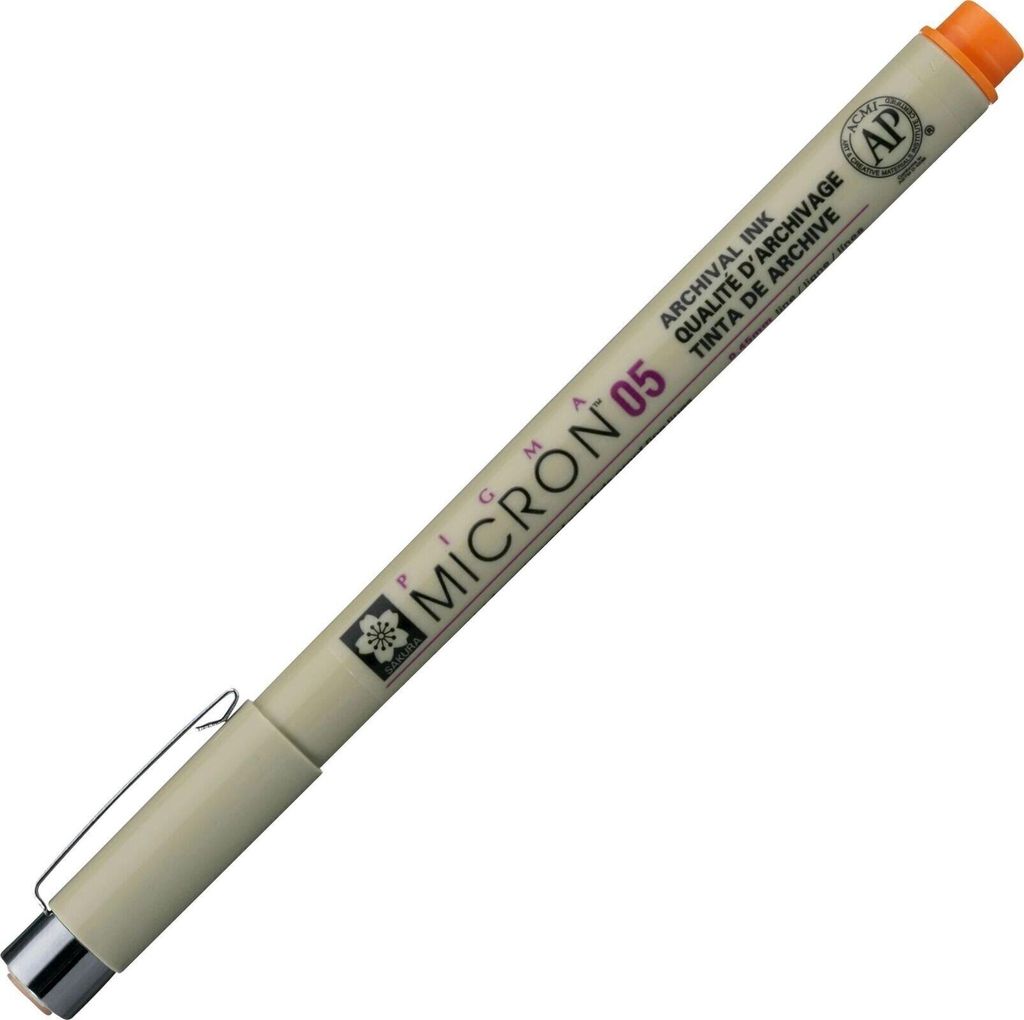 Sakura Pigma Micron Technické pero Orange 0,45 mm 1 ks Obrázek produktu 