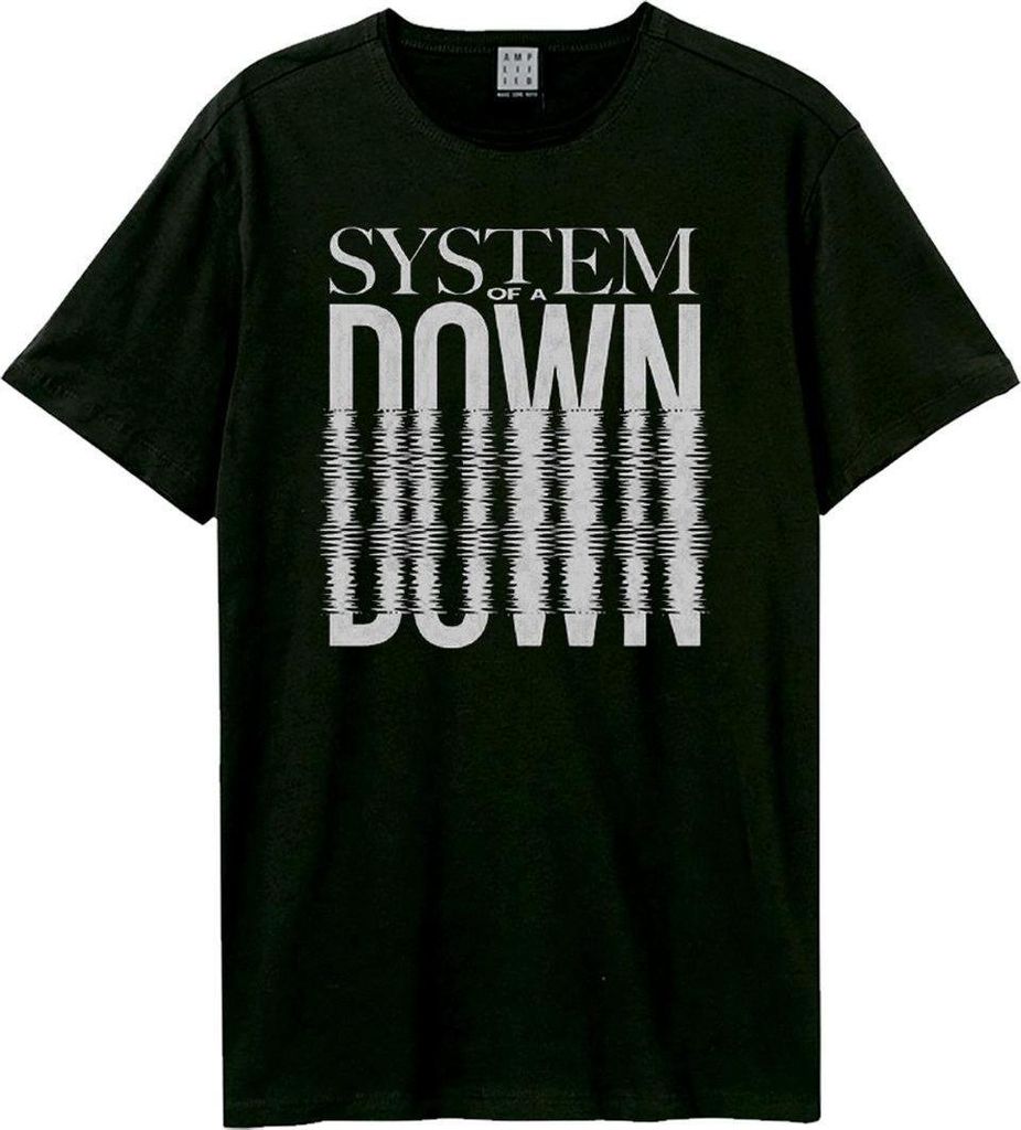 Amplified - "Statue Ripples" T-Shirt für Herren/Damen Uni GD3870 (M) (Schwarz)