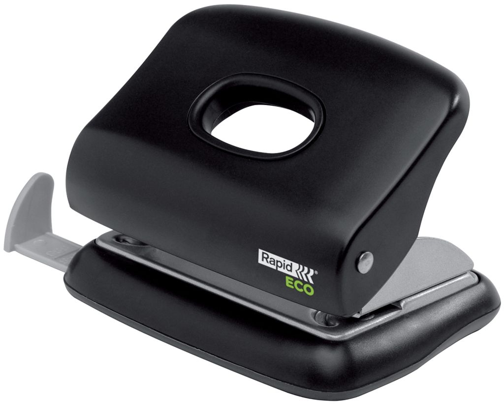 Rapid Locher Fashion ECO Stanzleistung: 20 Blatt schwarz