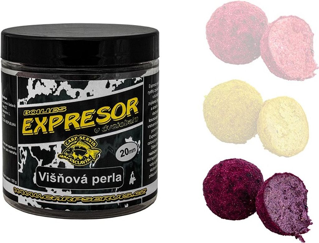 Karpfen Servis Václavík boilies in Doppelverpackung Expresor Vine pearl 150g 4805