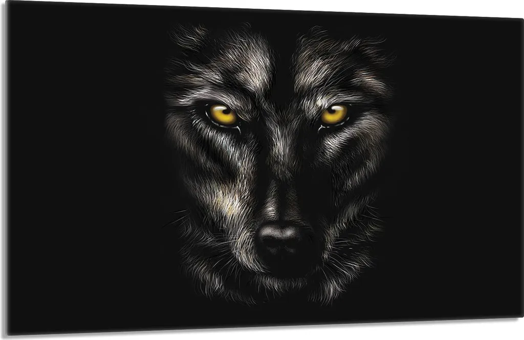 Copri Piano Cottura 80x52 Induzione Wolf Nero | Tagliere in Vetro