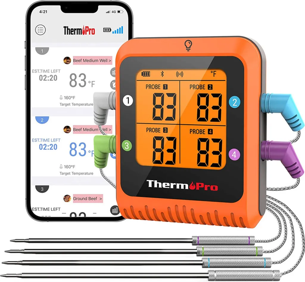 Fini les Viandes Trop Cuites avec le Thermomètre TP-930 Connecté App