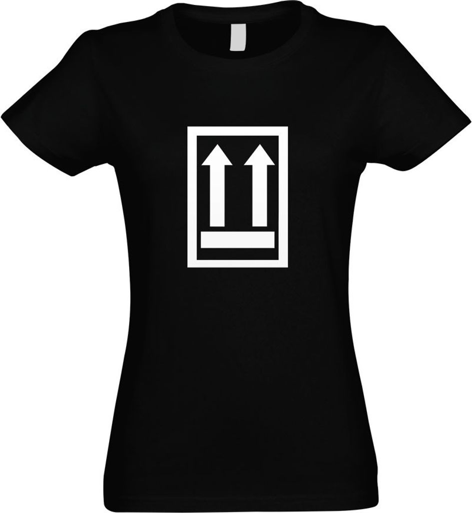 Kiwistar - T-Shirt tailliert - Damen - schwarz - Nicht stürzen - Oben - mit Motiv Bedruckt - Funshirt Design - Sport - Freizeit - Damen - XXL