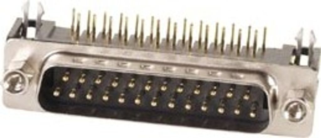 25-Pol. Sub D-Stiftleiste, Abgewinkelt, Fr Pcb