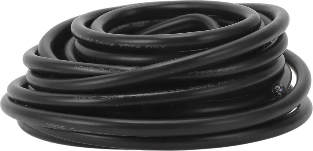Faisceau électrique automobile 16AWG 6 fils isolé noir TC long de 30Ft