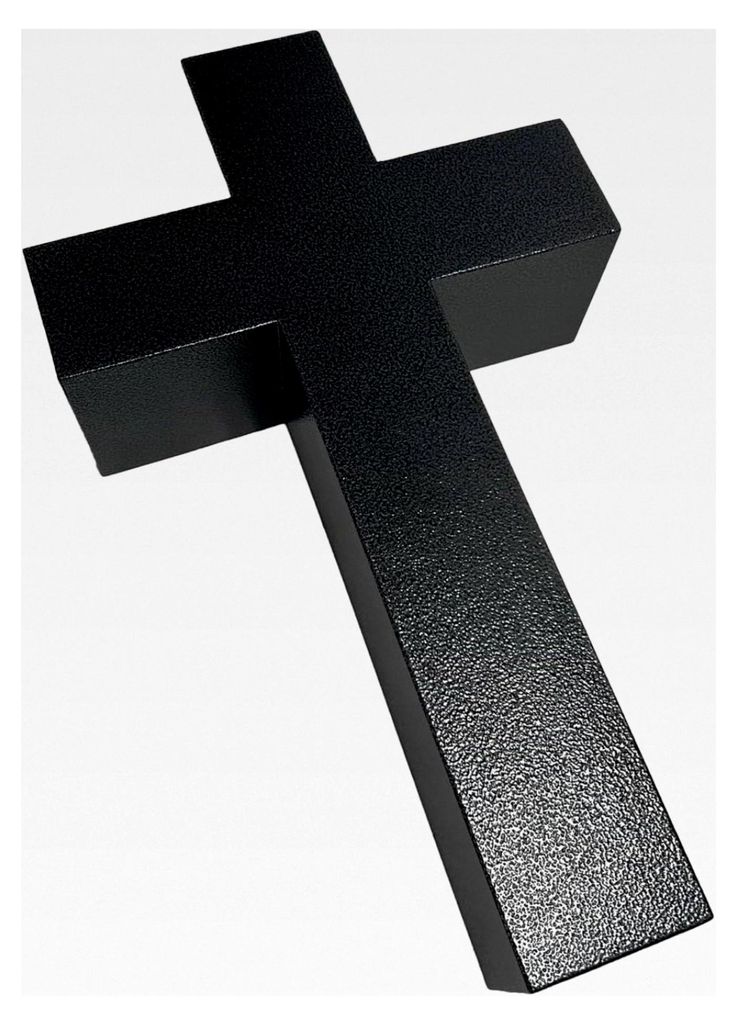 Grablicht in Kreuzform 50 x 30 cm aus Marmor – Grabschmuck für Grabstein aus Metall mit Kerzenöffnung, Durchmesser 9 cm