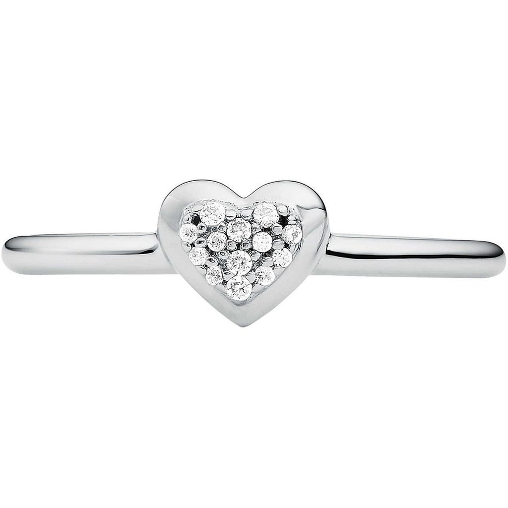 Michael Kors Herzring Premium für Damen aus 925er Silber, Zirkonia
