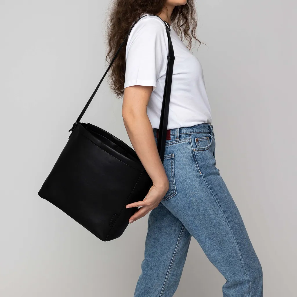 PICARD Yours Shopper Nero: Borsa a Tracolla Pratica con Multi-Scomparto - 13