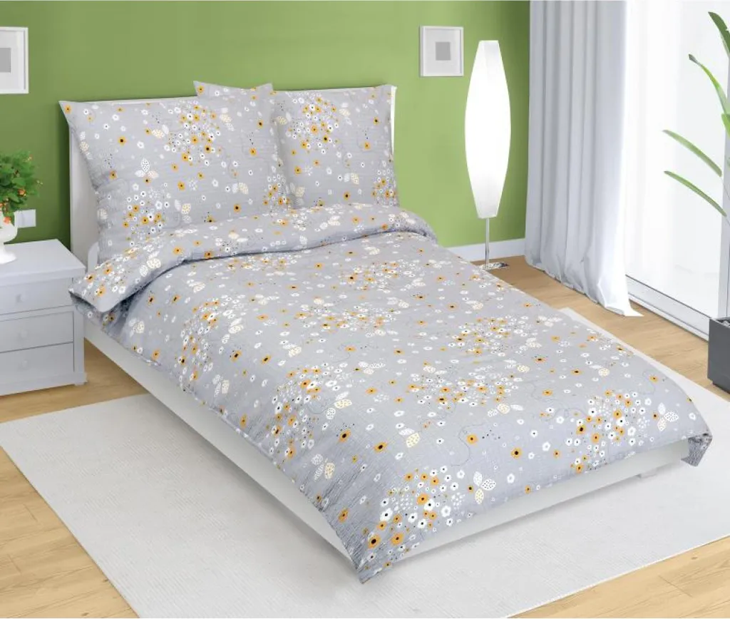 Crêpe di Lino Grigio 140x220 - Set Letto 70x90 per Massimo Comfort