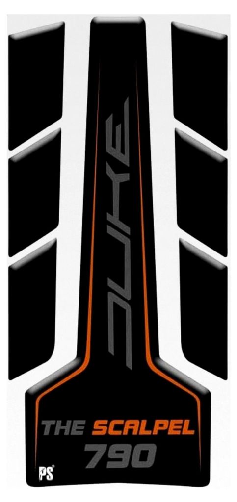 3D-Effekt Aufkleber, Tankschutz, Harz, kompatibel mit KTM Duke 790 - Tankpad - Farbe Schwarz v2
