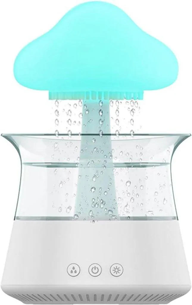 Humidificateur Maison Regenwolken pour Sommeil et Relaxation - Blanc