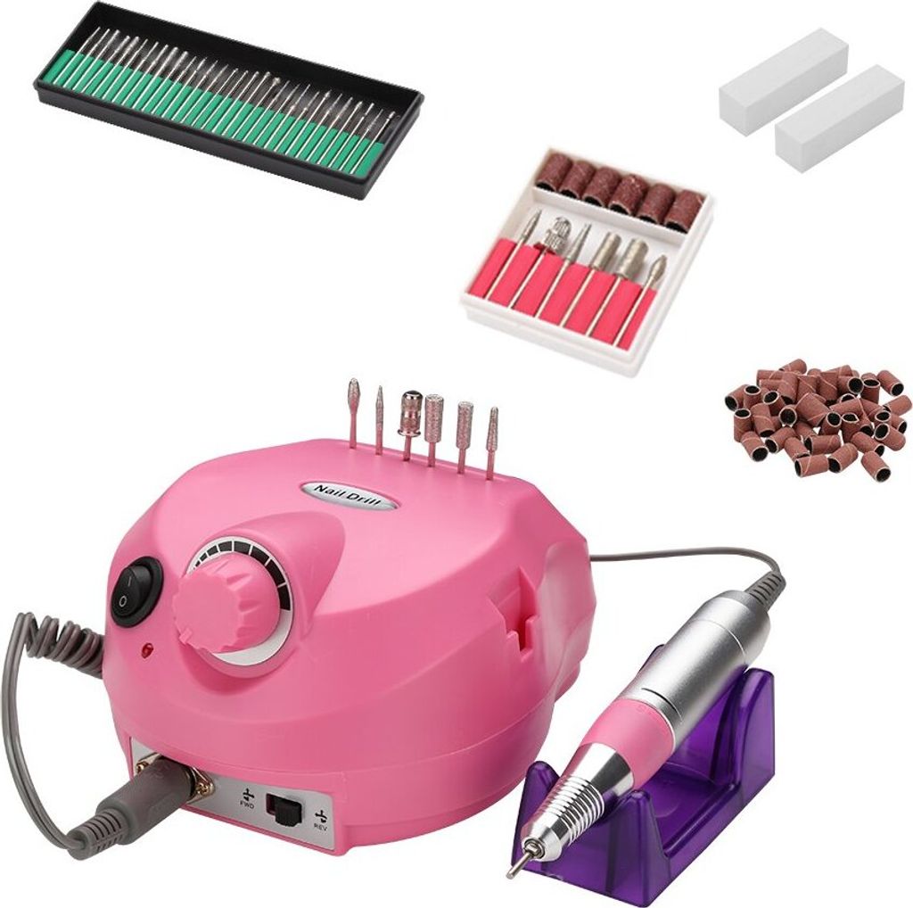 Yakimz Nagelfräser Maniküre Pediküre SET Nagel Design Nagelstudio Nail Art Rosa