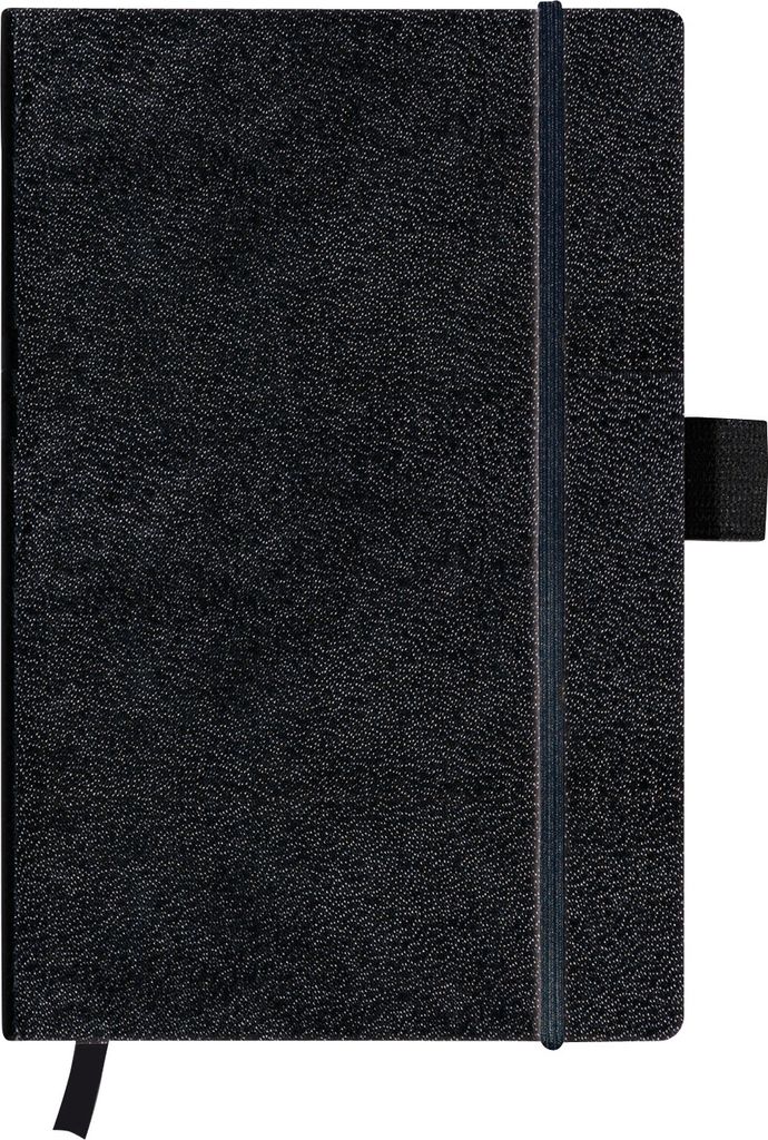 Herlitz Notizbuch / DIN A6 / 96 Bl. / liniert / Kunstlederbezug / Farbe: schwarz