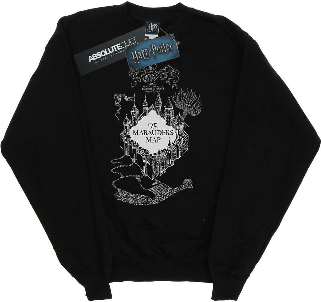 Harry Potter - "The Marauder's Map" Sweatshirt für Damen BI20238 (S) (Schwarz)