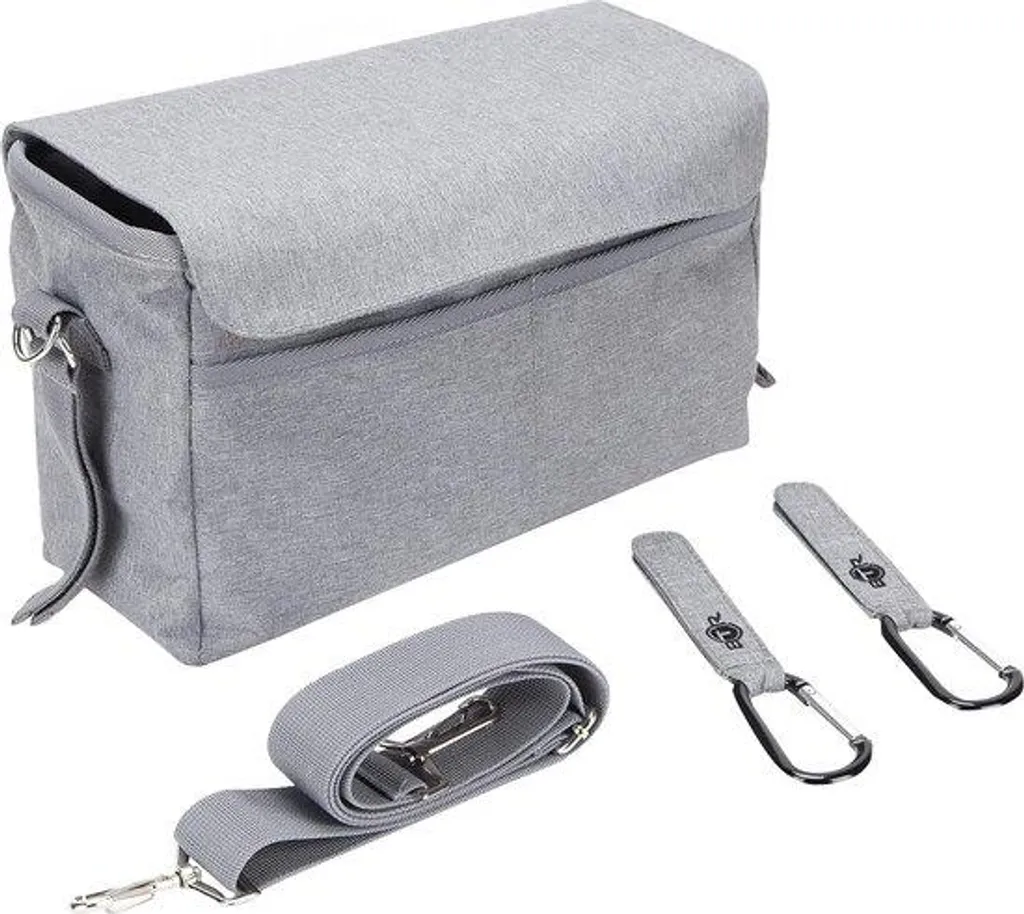 Organiseur poussette XL gris - Fini le désordre avec support smartphone