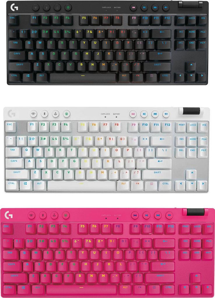 LOGITCH PRO X TKL RAPID BLACK LINE, Farbe:Pink Produktbild 