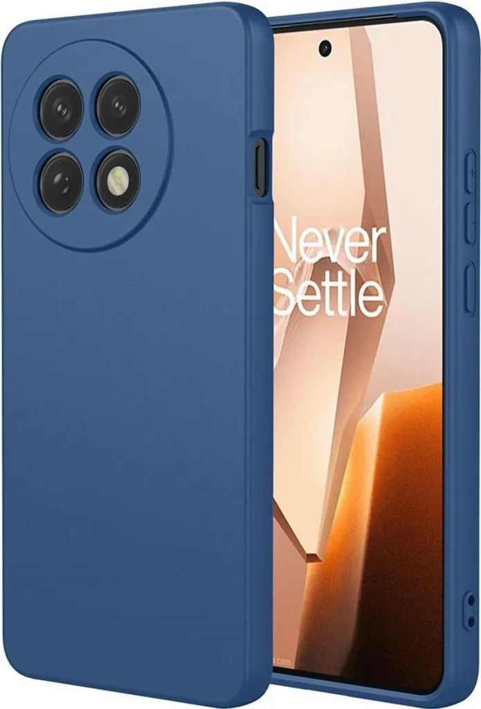 Custodia per OnePlus 13R - Cover posteriore in silicone Phonesta Soft Silk - Blu scuro
