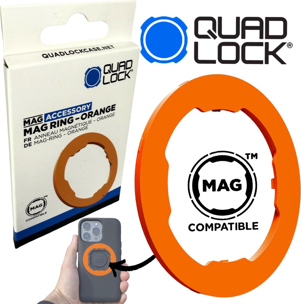 QUAD LOCK MAG Case Ring farbige Ersatz Ringe für Handy Hülle Orange