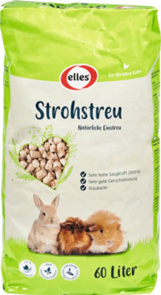 Kleintierstreu elles Strohstreu natürliches Einstreu für Produktbild 