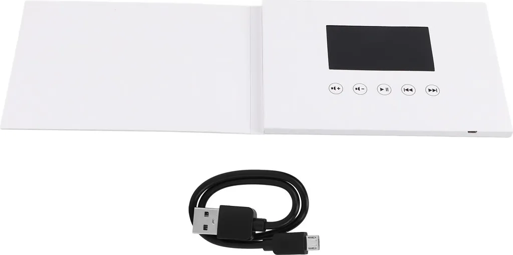 Carte de Voeux Vidéo LCD 7 Pouces Brochure Électronique pour Cadeau