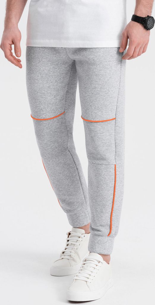 Ombre Clothing Herren-Jogginghosen Pingamma graue Melange L