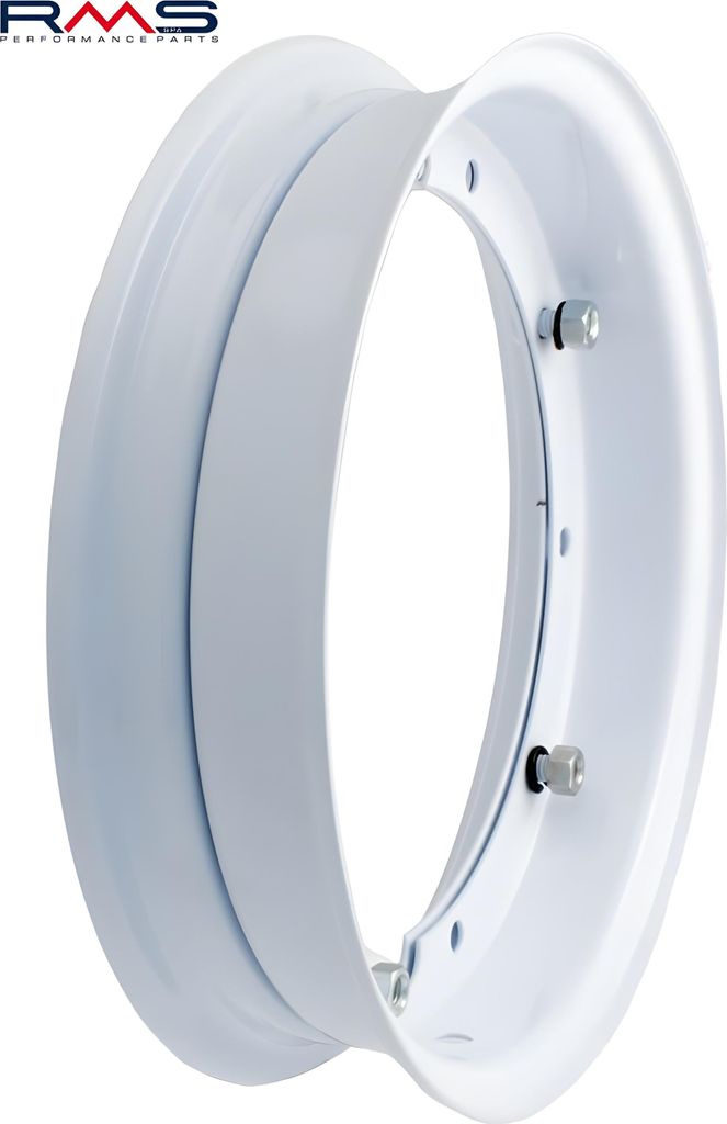 Felge geteilt weiß RMS 2.10 - 10“ für Vespa 50-125 / PV / ET3 / PK / S / XL / XL2 /125 GT-TS / 150 GL etc