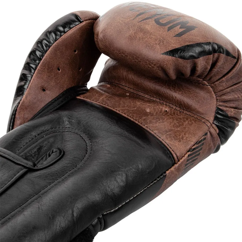 Gants de boxe pour entraînement Venum Impact 12 oz Noir Marron polyvalent - 4