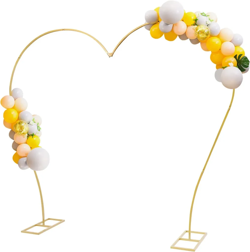 Cadre de fond en forme de cœur pour arche de ballon douche nuptiale - 6