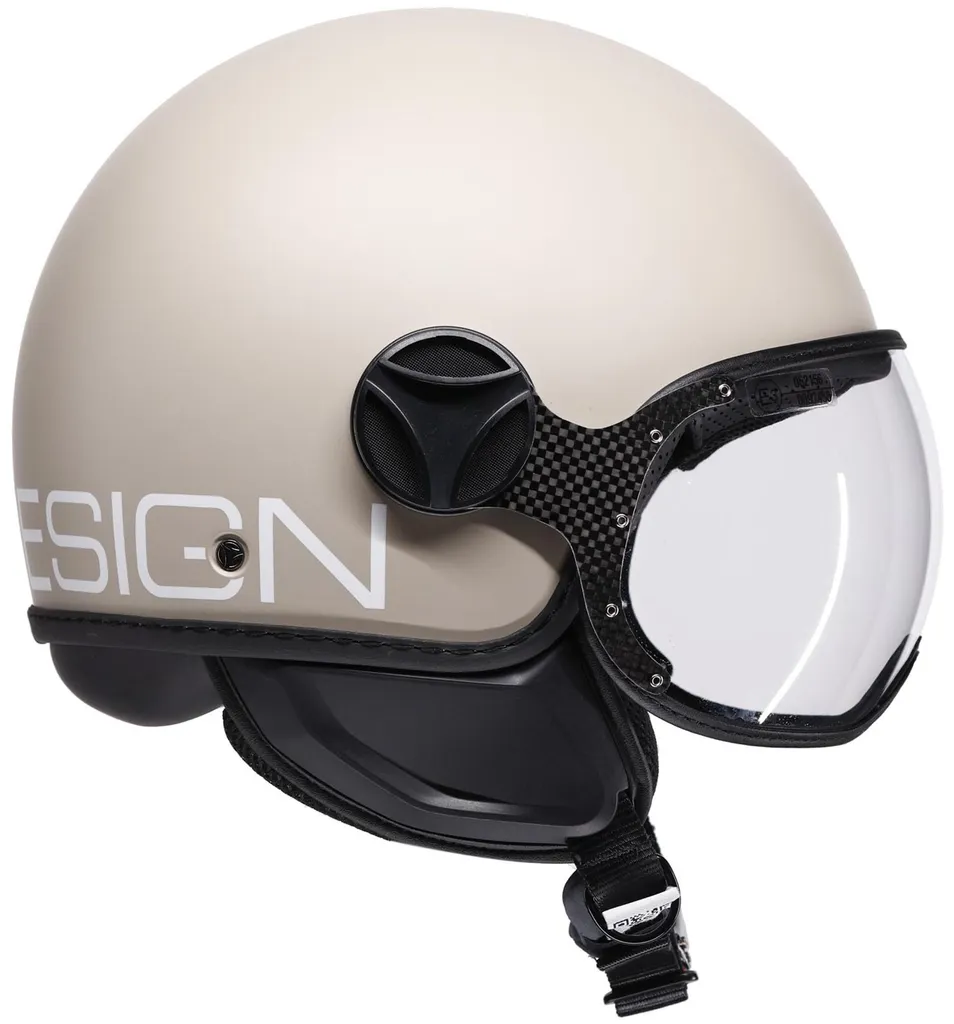 Casque jet MOMO FGTR Classic Candy Blanc Mat Taille M pour Scooter