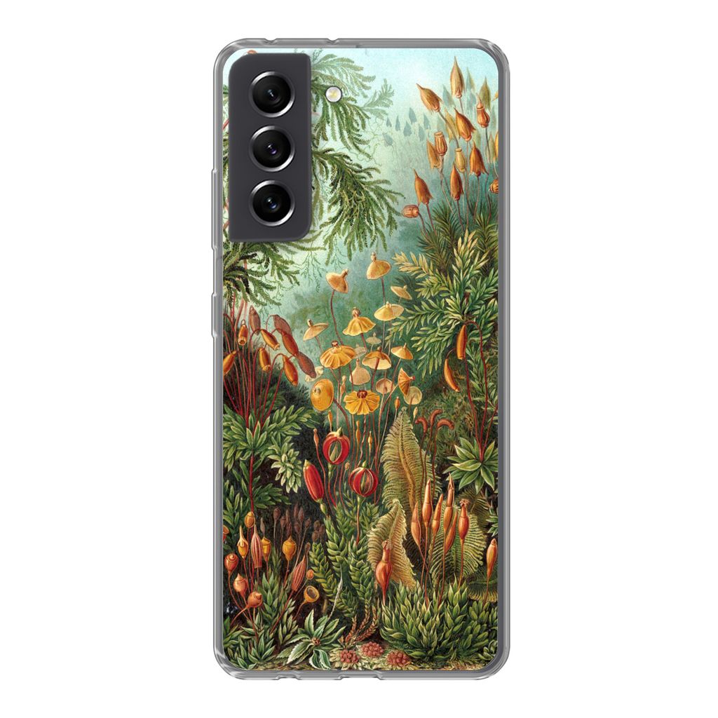 MuchoWow Handyhülle Schutzhülle Hülle für Samsung Galaxy S21 FE Muscinae - Kunst - Alte Meister Silikon Softcase Handy Hülle - Mobiltelefonh...