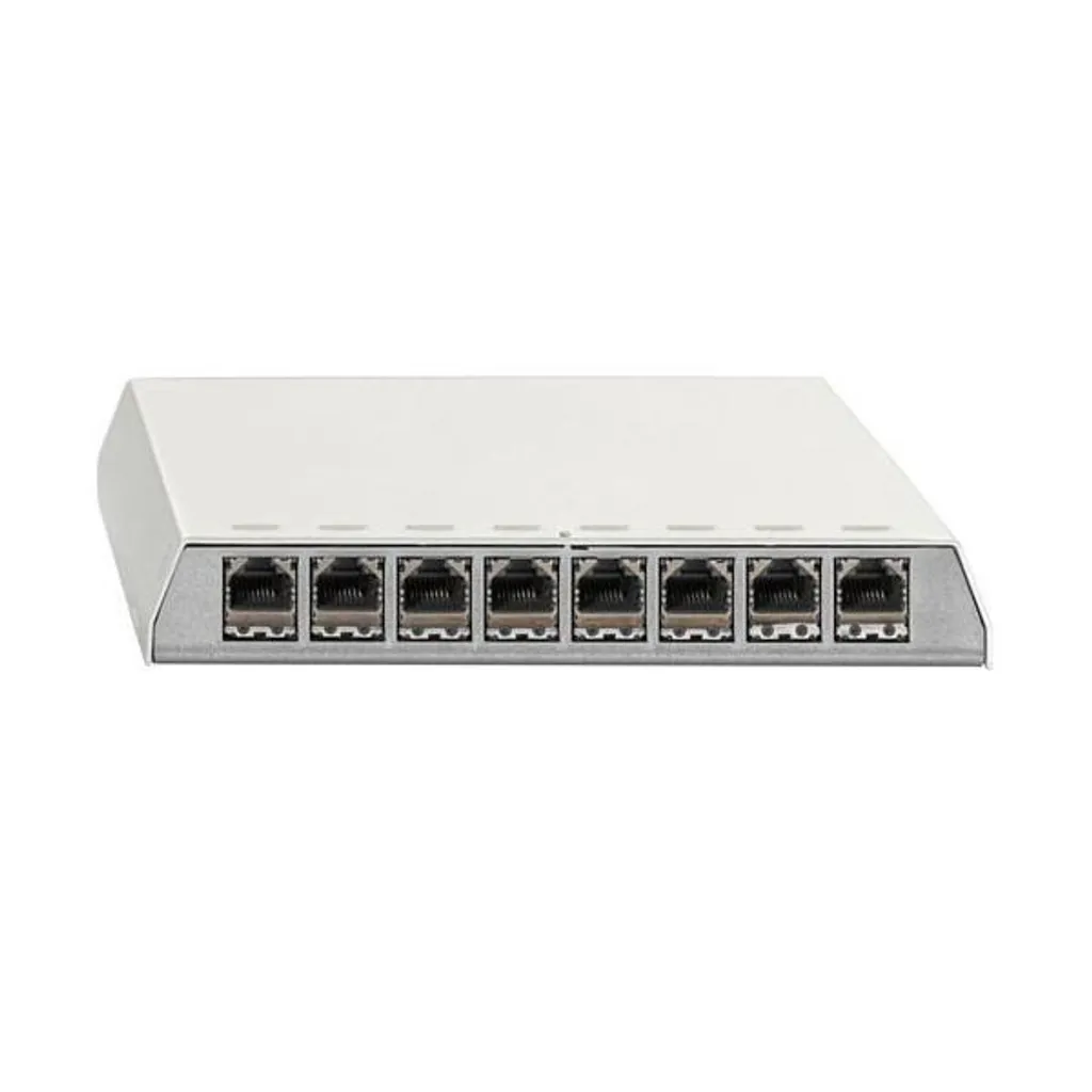 Panneau de Brassage Blindé Cat.6A Rutenbeck 8 x RJ45 Montage en Saillie
