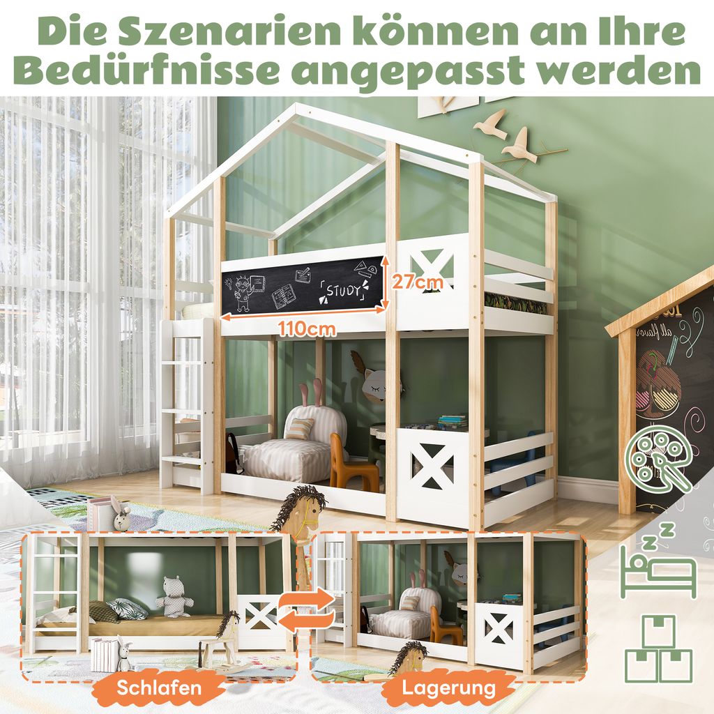 Flieks Poschodová posteľ 90x200cm Detská | Kaufland.sk