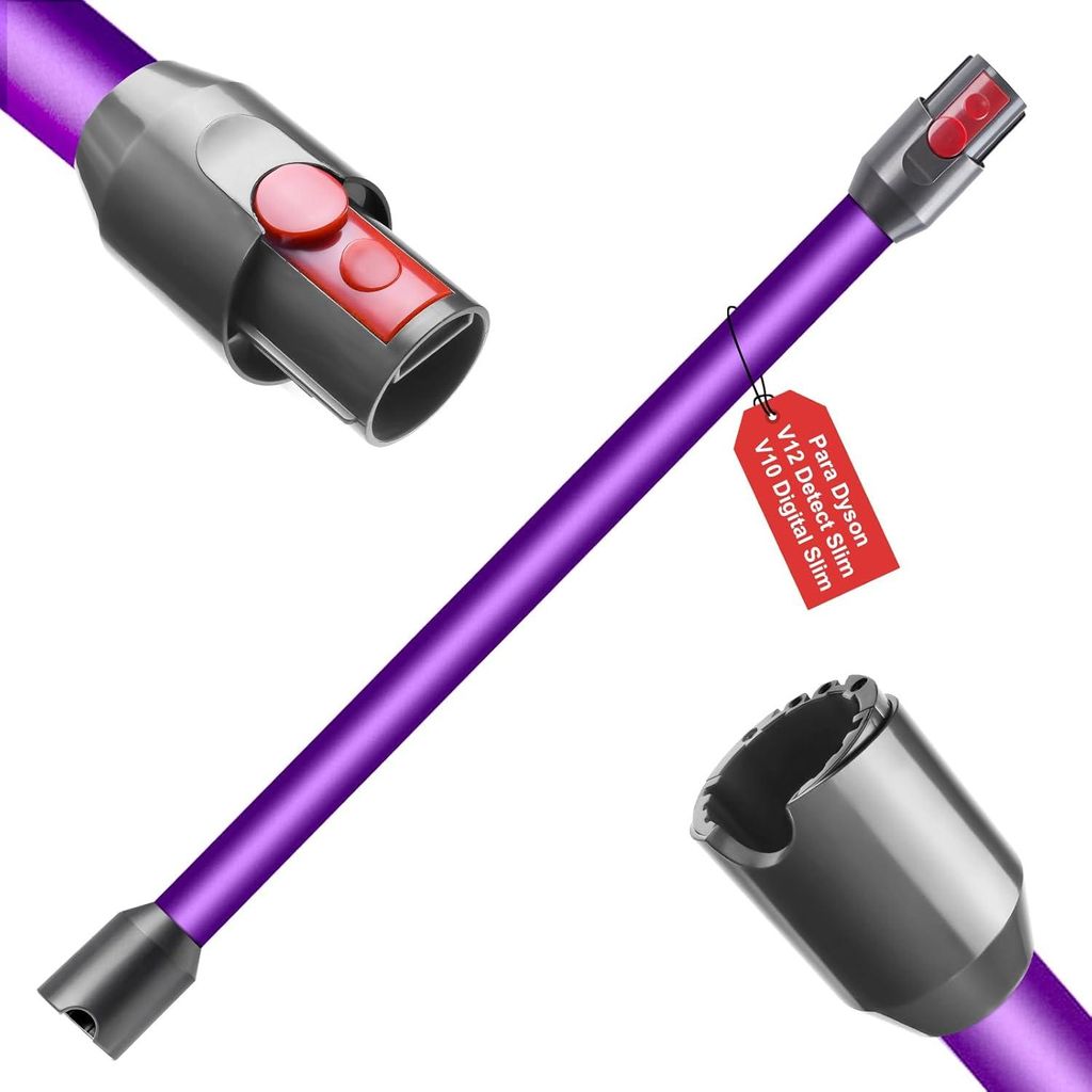 Verlängerungsrohr für Dyson V12 Detect Slim / V10 Digital Slim Stabstaubsauger, 74cm Aluminium Ersatz Teleskoprohr Schnellspanner Verlängerungss...