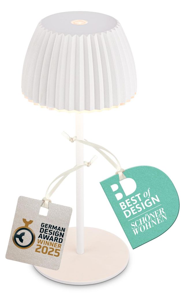 BRILONER - Mini LED-tafellamp, draadloos, IP44, met Productafbeelding 