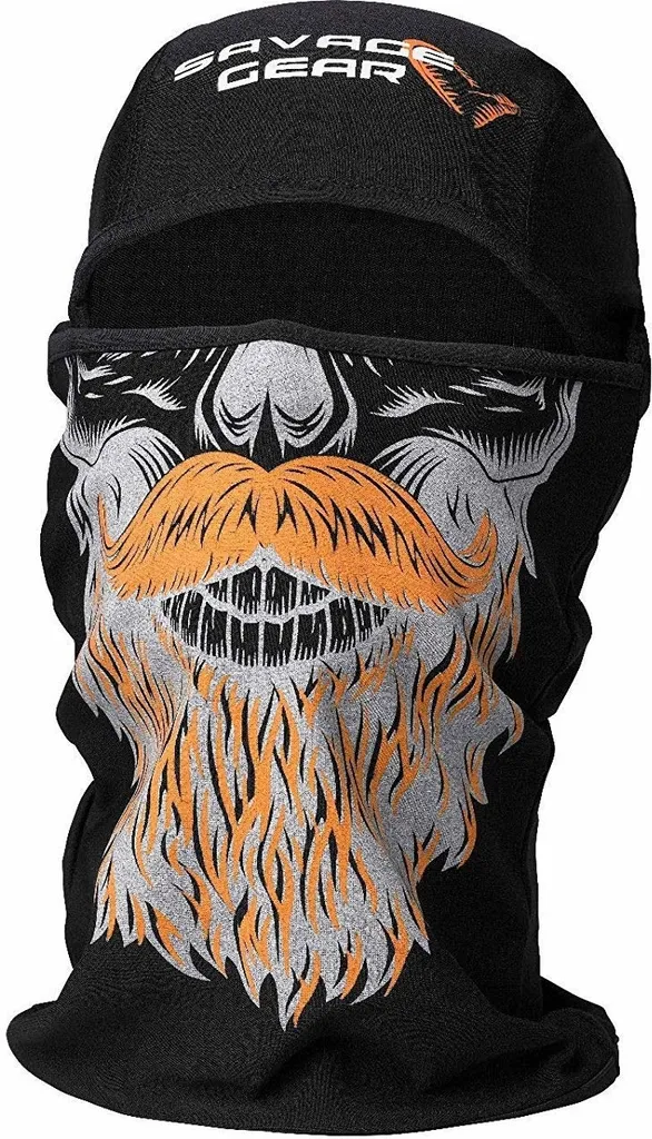 Savage Gear Beard Balaclava : Cagoule de Pêche Douce avec Barbe Tricotée