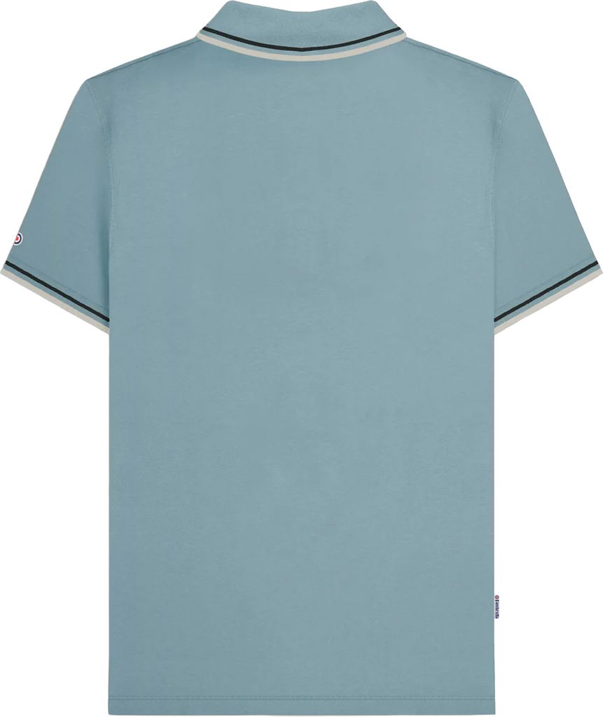 Lambretta - "SS25" Poloshirt für Herren LB239 (L) (Khakigrün/Silber/Nussbraun)