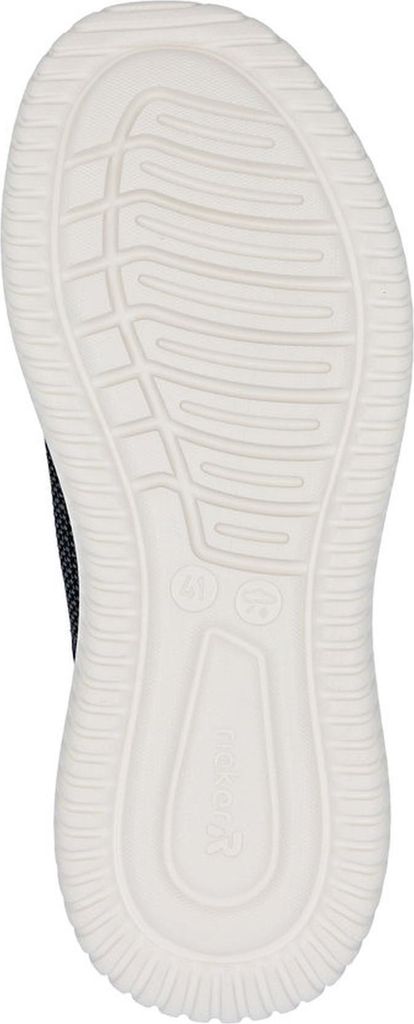 Rieker Herren Sneaker Slipper mit Gummizug in Komfortweite G 1/2 B9651, Größe:44 EU, Farbe:Schwarz